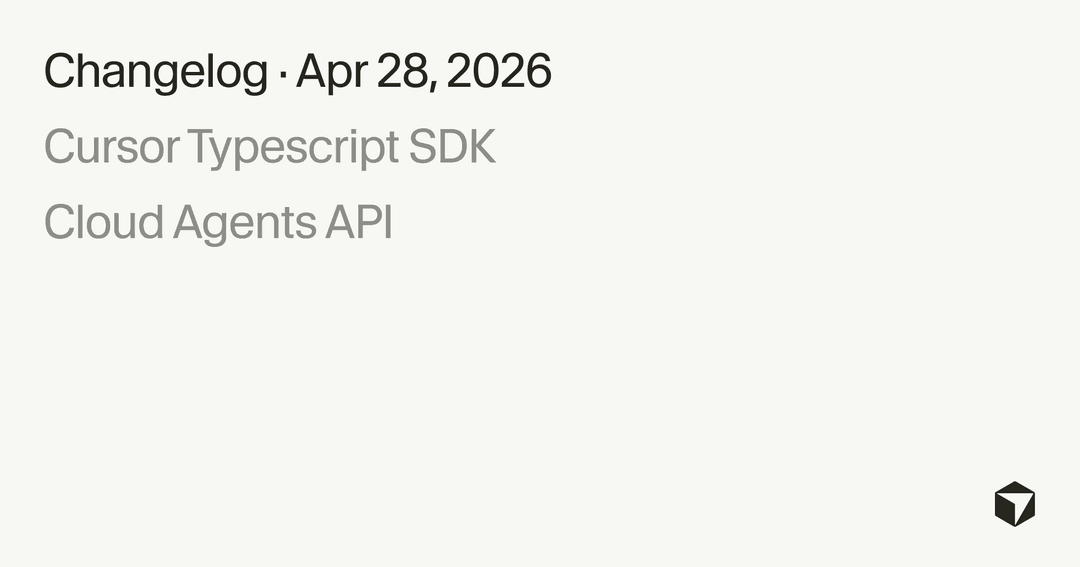 إطلاق SDK Cursor لبناء وكلاء ذكيين بسهولة