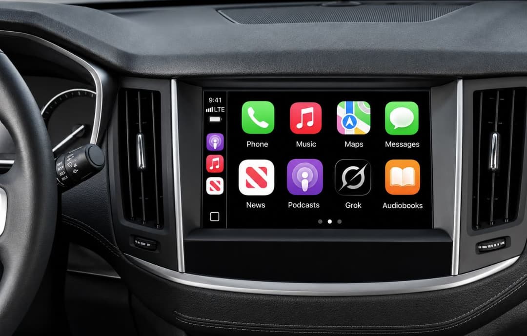 إطلاق Grok Voice في نظام CarPlay للسيارات من آبل