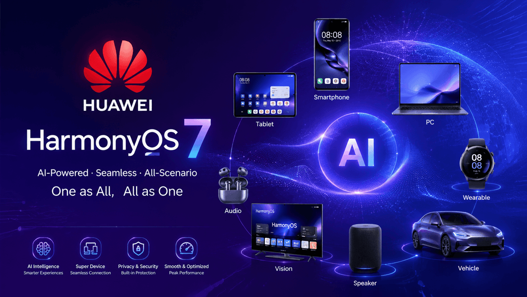 Huawei Unveils HarmonyOS 7: AI Agents Reshape the OS as Xiaoyi Becomes the System's Intelligent Core