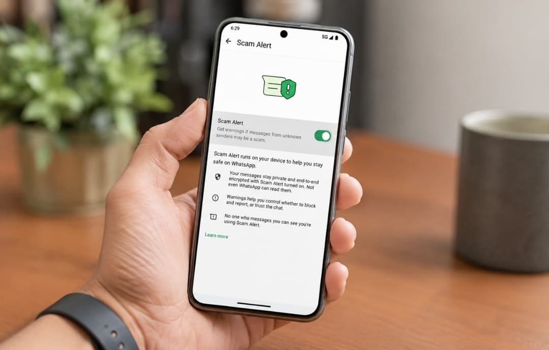 ميتــا تختبر ميزة إشعار الاحتيال لمستخدمي واتساب
