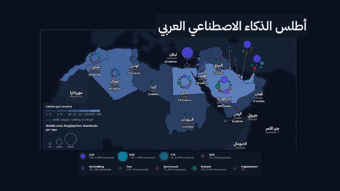 إطلاق خريطة الذكاء الاصطناعي العربية كمصدر مفتوح للمطورين