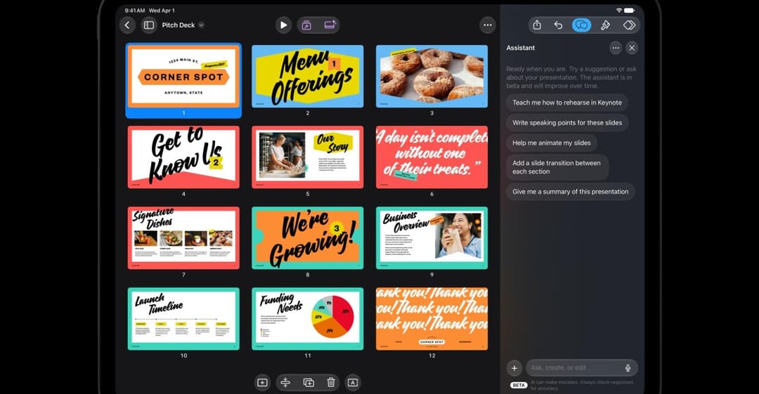 Apple Launches AI Assistant in Productivity Apps Suite